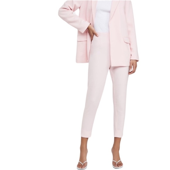 NWOT Cupcakes and Cashmere Veletta High-Waisted Pink Suit Pants Size 4 - Picture 1 of 7